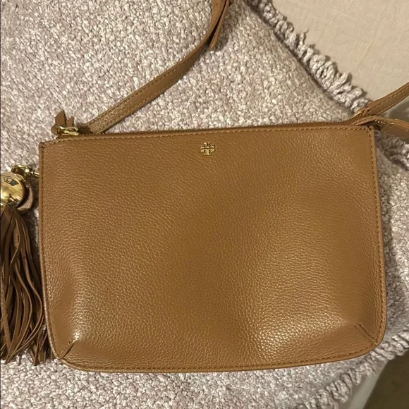 Tory Burch Tan Leather Crossbody Bag